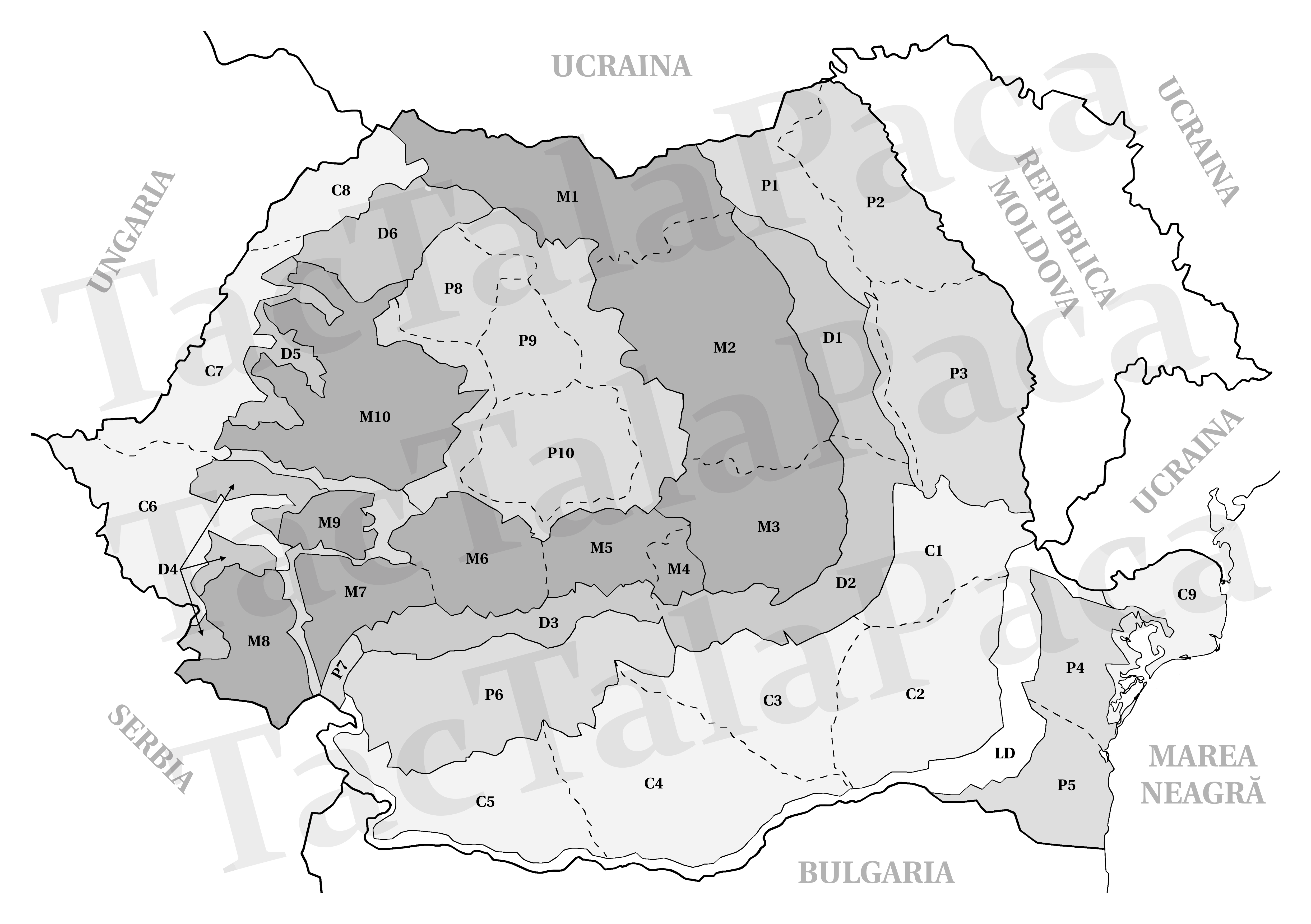Subunități de relief (variantă extinsă)